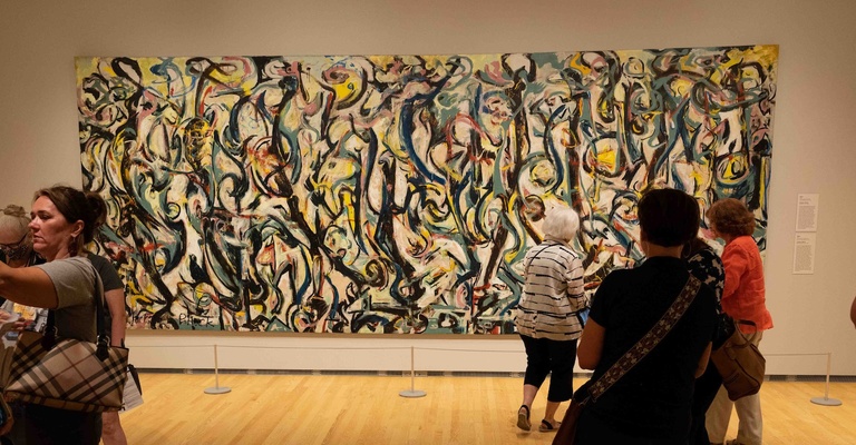 Stanley art museum and Jackson Pollock painting